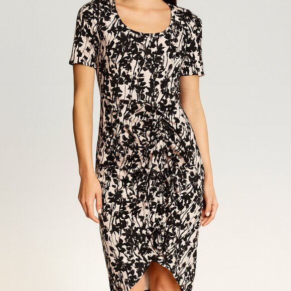 H&M Dresses & Skirts - H&M Bodycon Black & Cream Dress Size XS EUC